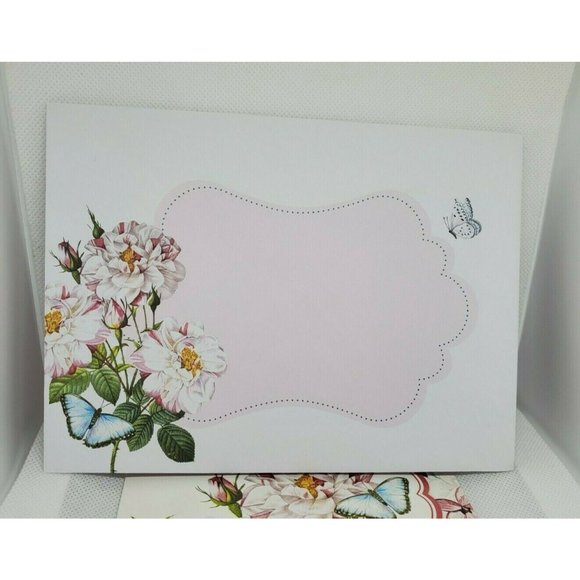 Warm Birthday Wishes Thoughts & Inspiration Floral Blue Butterfly Greeting Card - Picture 10 of 11